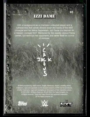 2025 Topps Chrome WWE x Cactus Jack #82 Izzi Dame - Other