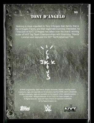 2025 Topps Chrome WWE x Cactus Jack #90 Tony D’Angelo - Other