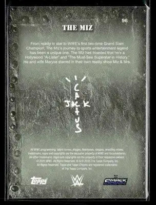 2025 Topps Chrome WWE x Cactus Jack #96 The Miz - Other