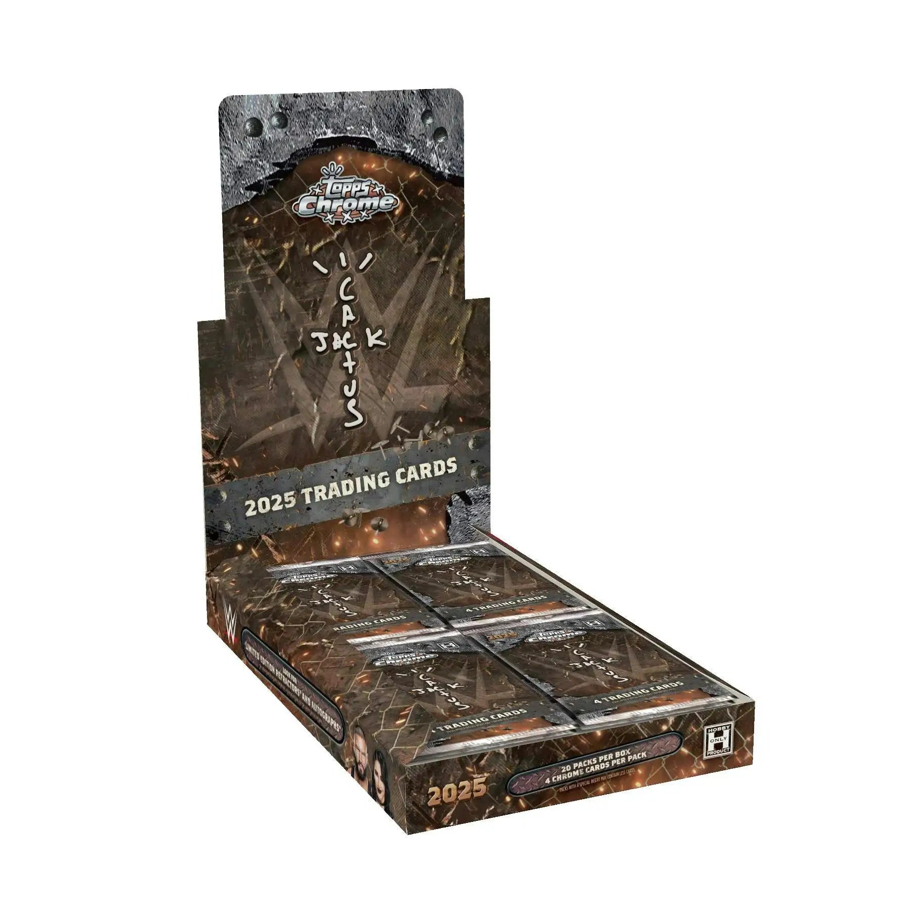 2025 Topps Chrome WWE x Cactus Jack Hobby Box | Columbia Sports Cards - Sports Card Hobby Boxes