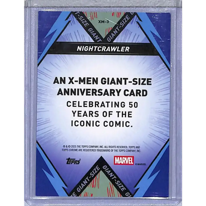 2025 Topps Chrome X-MEN Giant Size #XM-3 Nightcrawler NM-MT - Marvel Card Single