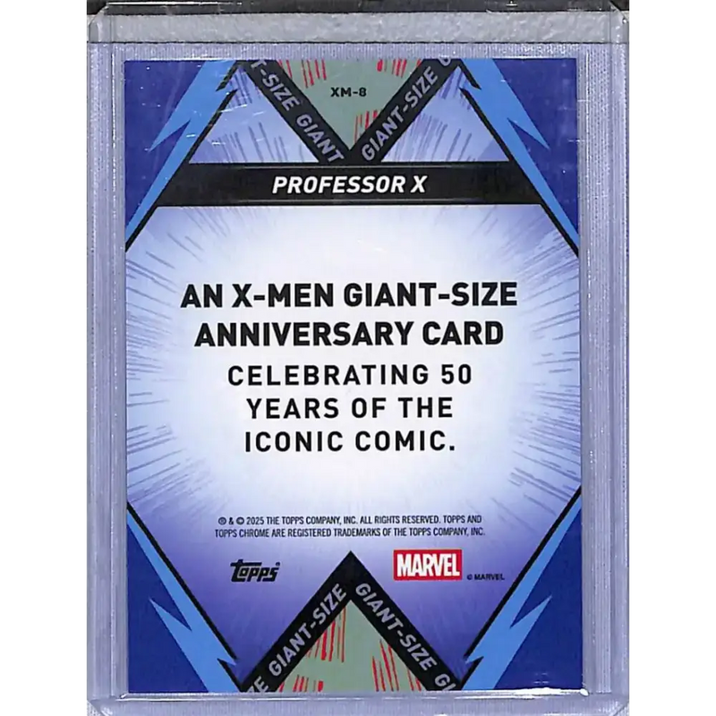 2025 Topps Chrome X-MEN Giant Size #XM-8 Professor X NM-MT - Marvel Card Single