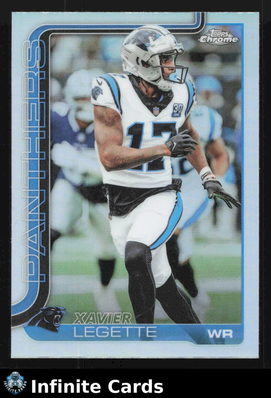 2025 Topps Chrome XAVIER LEGETTE #38 Refractor Carolina Panthers RC - Football Card Single