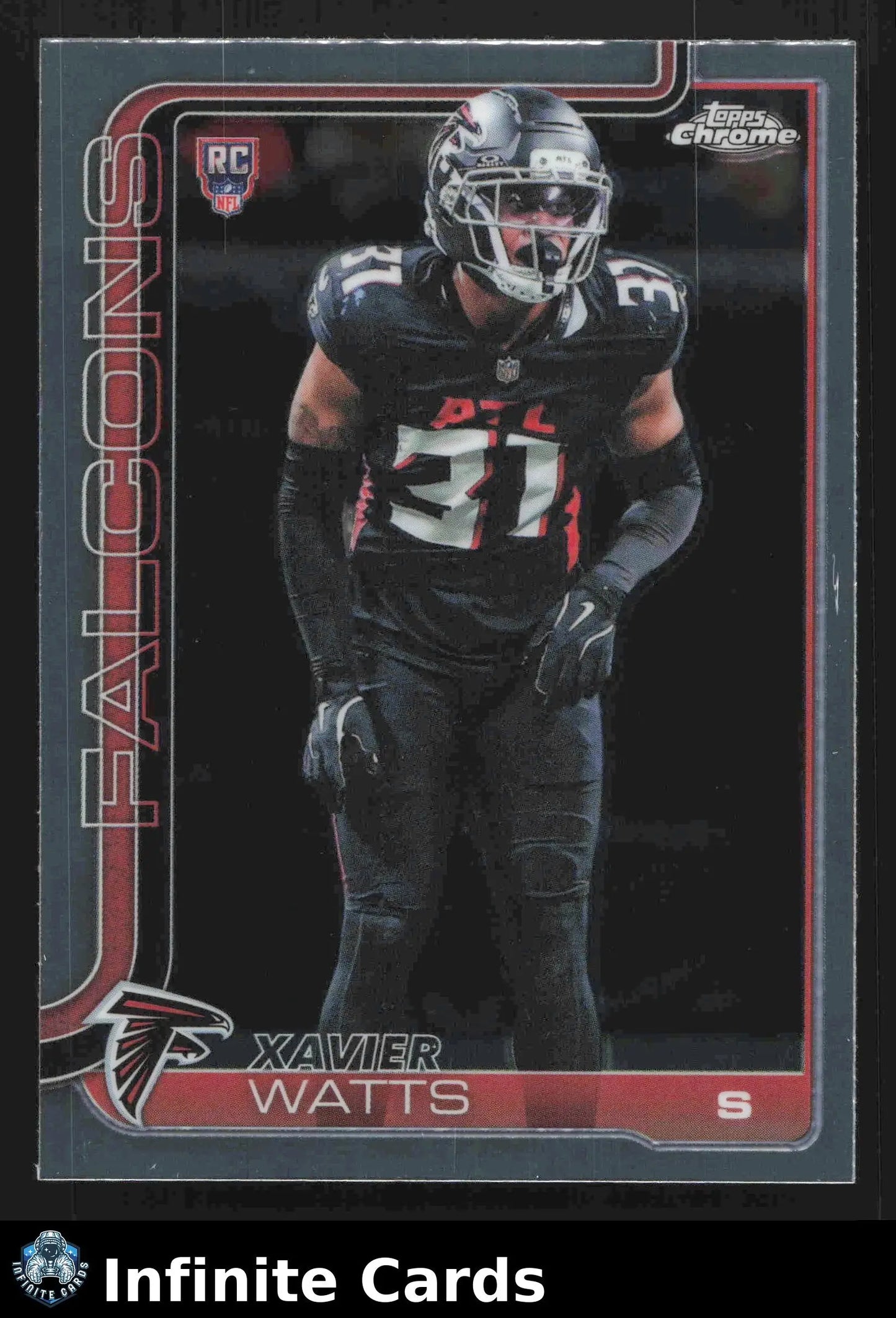 2025 Topps Chrome XAVIER WATTS #393 RC Atlanta Falcons RC - Football Card Single