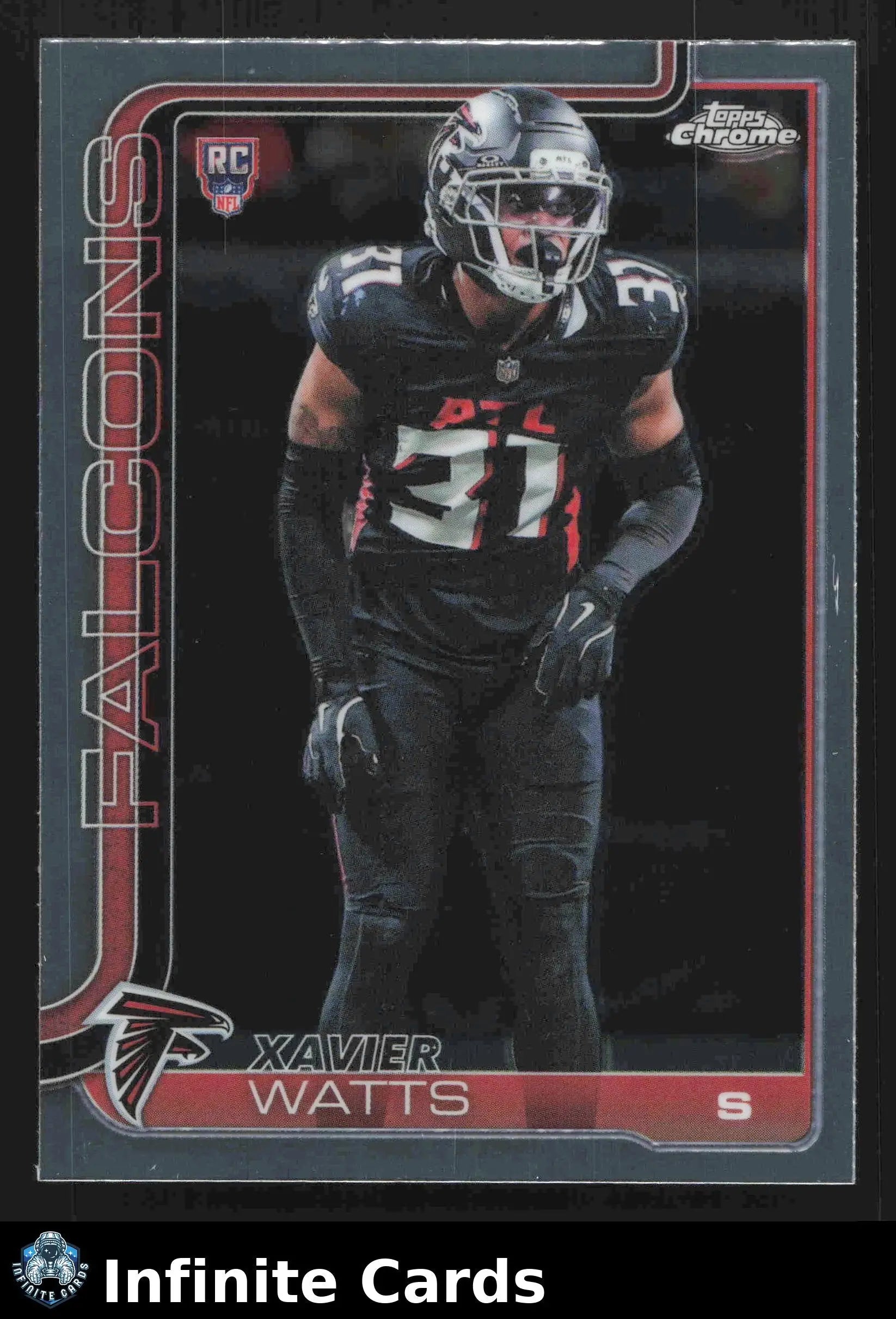 2025 Topps Chrome XAVIER WATTS #393 RC Atlanta Falcons RC - Football Card Single