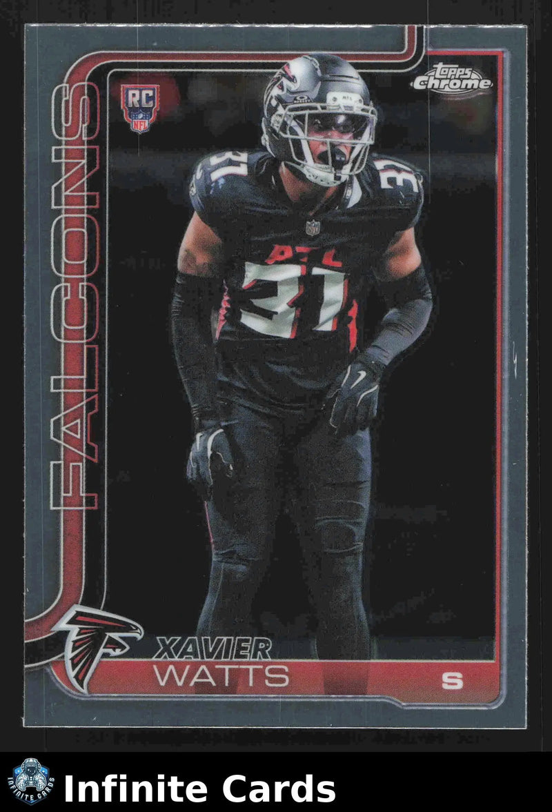 2025 Topps Chrome XAVIER WATTS #393 RC Atlanta Falcons RC - Football Card Single