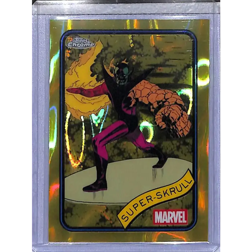 2025 Topps Chrome Yellow Lava #11 Super-Skrull NM-MT - Marvel Card Single