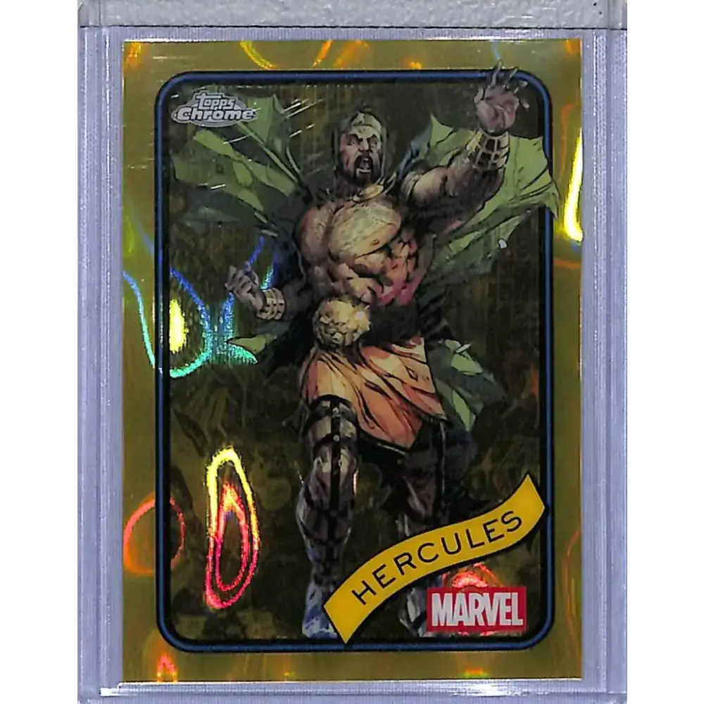 2025 Topps Chrome Yellow Lava #163 Hercules NM-MT - Baseball Card Single