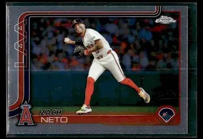 2025 Topps Chrome Zach Neto #211 Los Angeles Angels