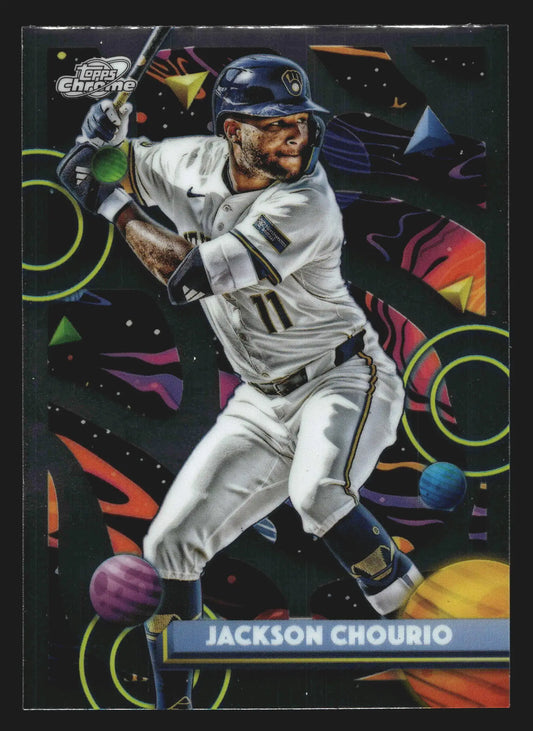 2025 Topps Cosmic Chrome #124 Jackson Chourio Milwaukee Brewers - Baseball Card Single