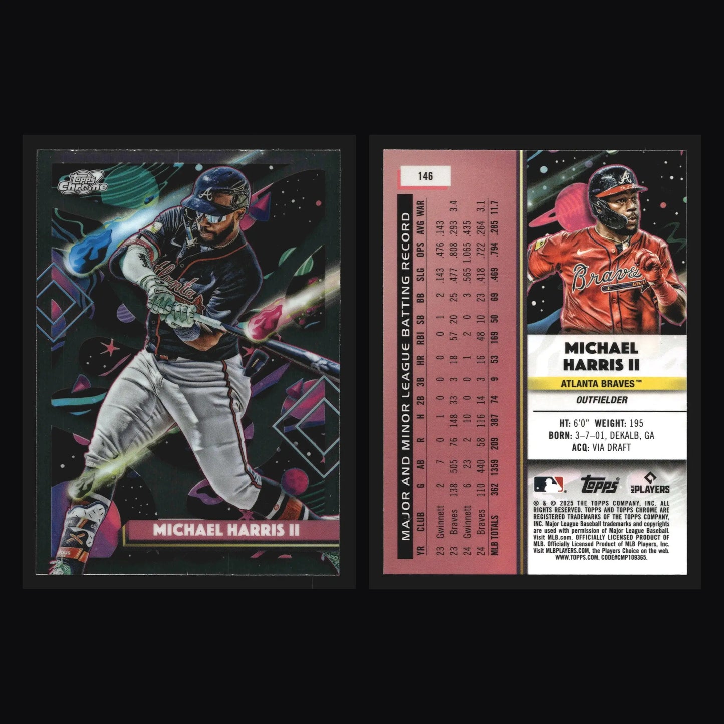 2025 Topps Cosmic Chrome #146 Michael Harris II Atlanta Braves
