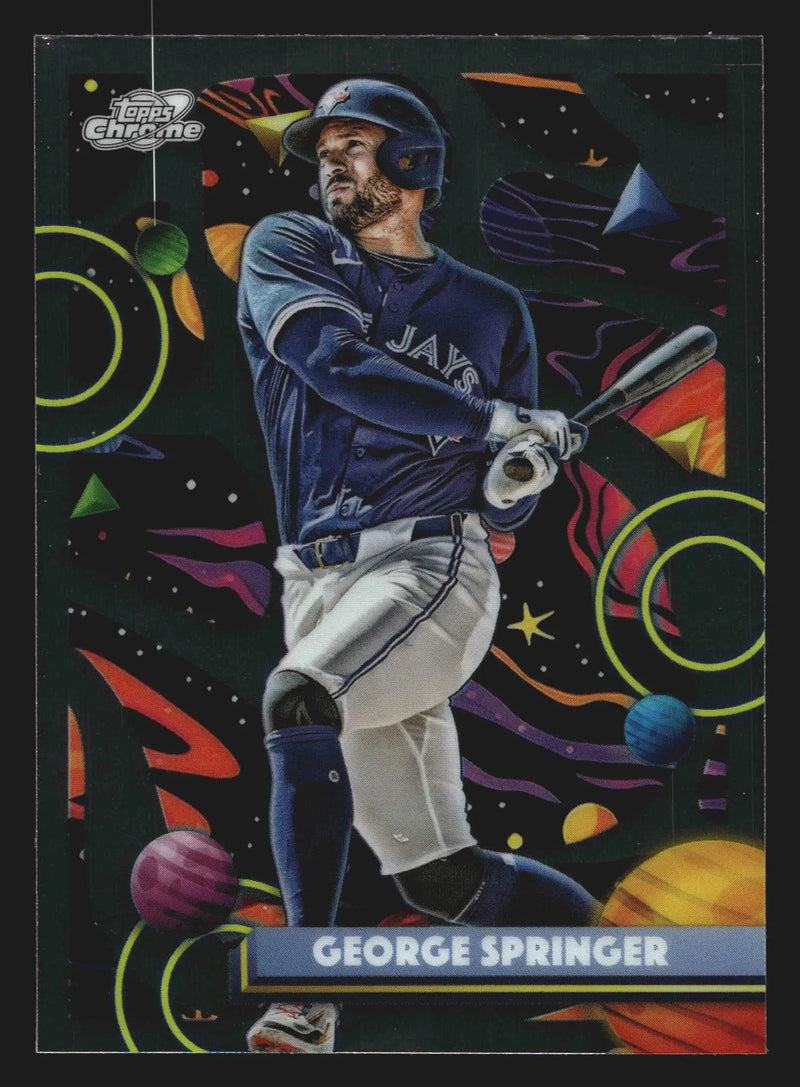 2025 Topps Cosmic Chrome #85 George Springer Toronto Blue Jays
