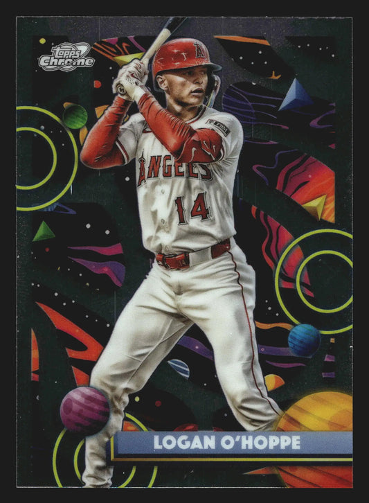 2025 Topps Cosmic Chrome Logan O’Hoppe #161 Los Angeles Angels - Baseball Card Single