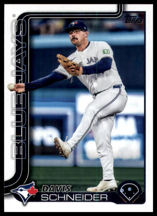 2025 Topps Davis Schneider 342 Toronto Blue Jays NM - Baseball Card Single