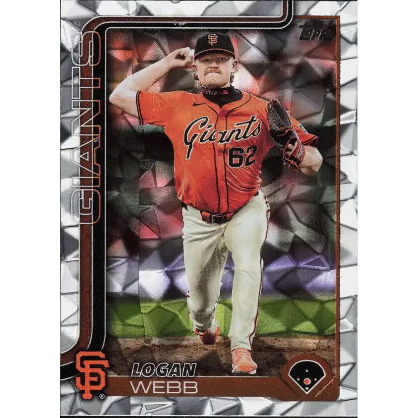 2025 Topps Diamante Foil #242 Logan Webb NM-MT San Francisco Giants Baseball Card - Baseball Card Single