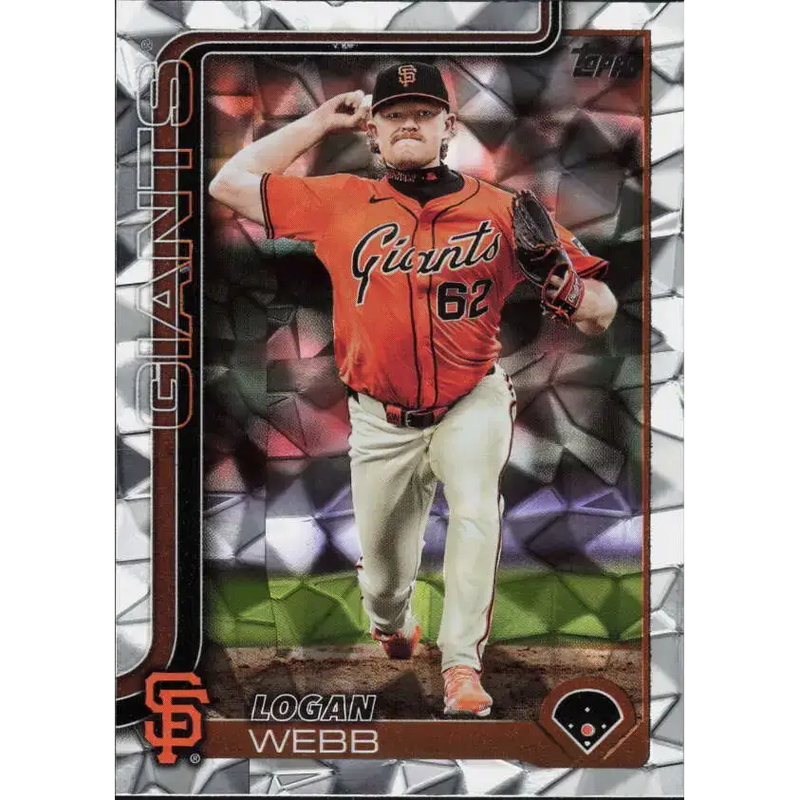 2025 Topps Diamante Foil #242 Logan Webb NM-MT San Francisco Giants Baseball Card - Baseball Card Single