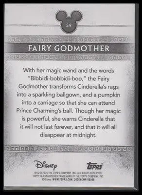 2025 Topps Disney Mint Fairy Godmother #59 Silver Base Cinderella - Non-Sports Card Single