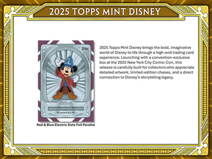 2025 Topps Disney Mint Hobby Box | Columbia Sports Cards - Sports Card Hobby Boxes