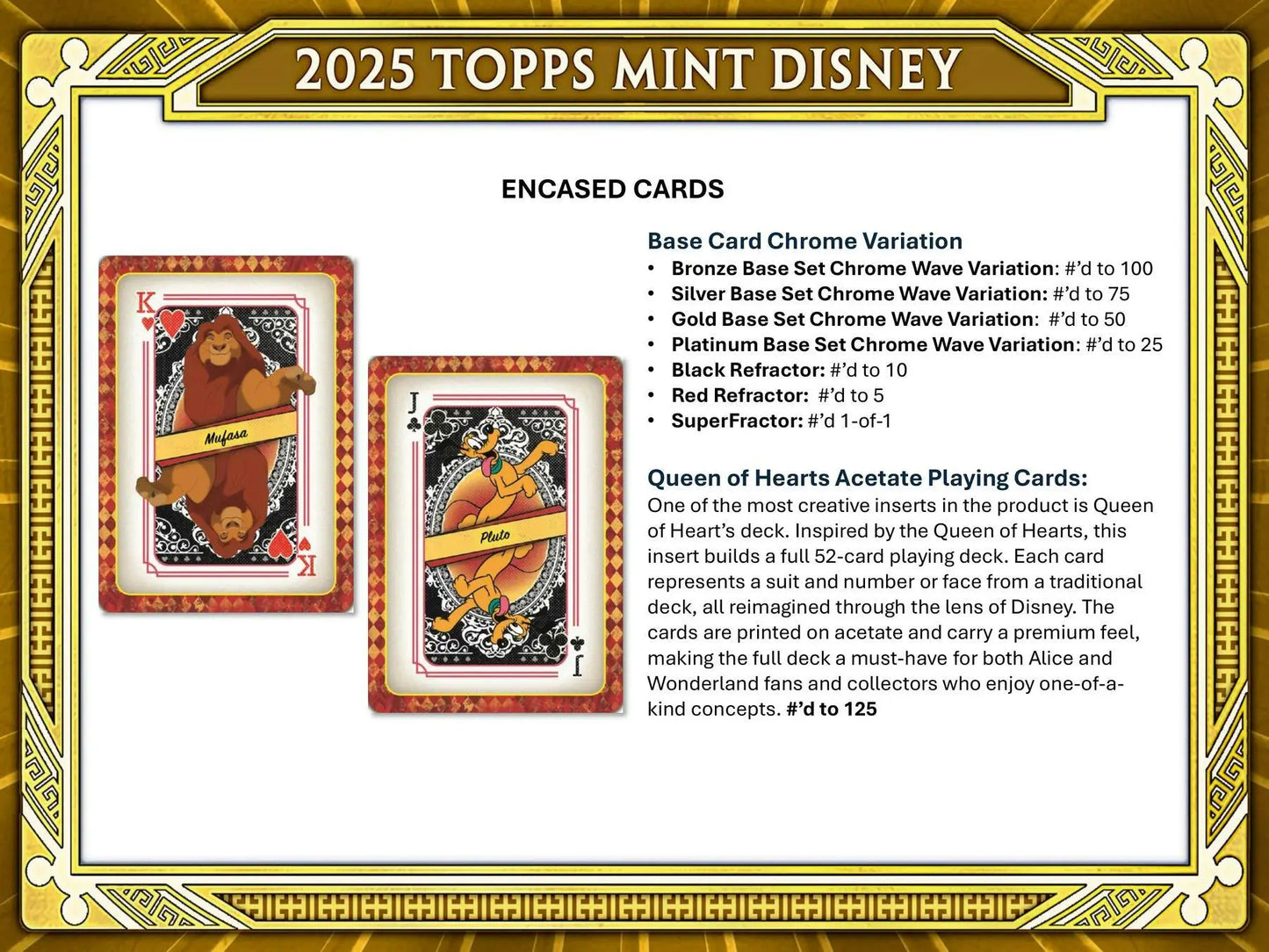 2025 Topps Disney Mint Hobby Box | Columbia Sports Cards - Sports Card Hobby Boxes