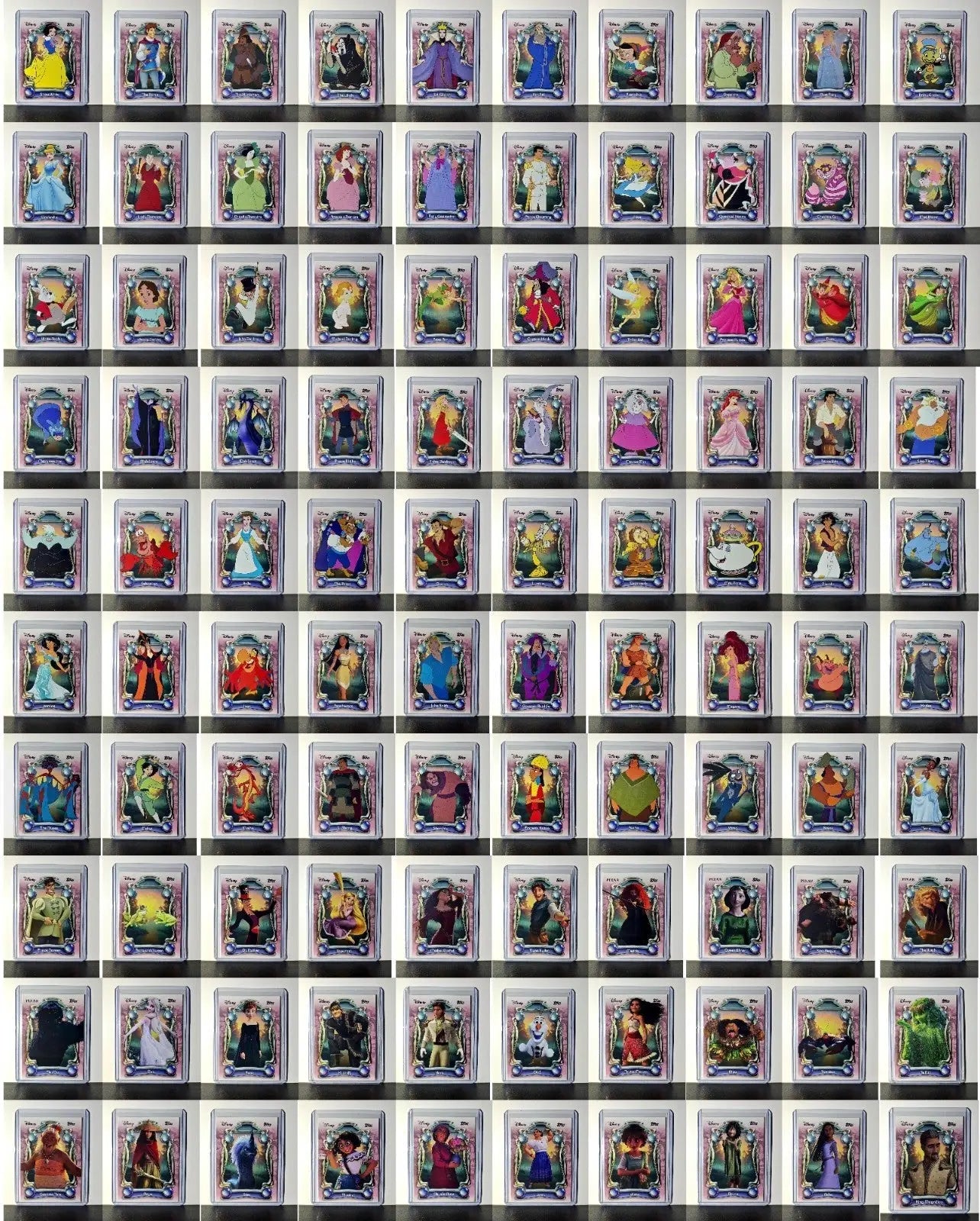 2025 Topps Disney Wonder 100 Card Tier 1 Complete Set in Toploaders