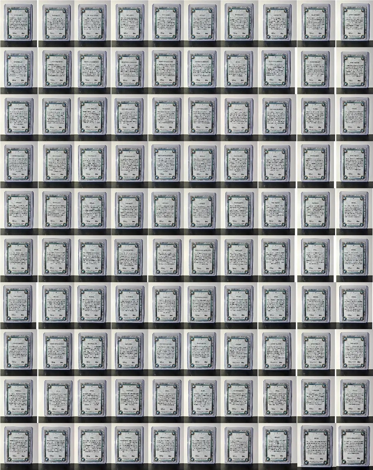 2025 Topps Disney Wonder 100 Card Tier 1 Complete Set in Toploaders