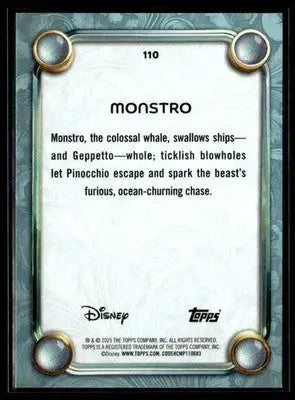 2025 Topps Disney Wonder #110 Monstro Tier 2 - Non-Sports Card Single