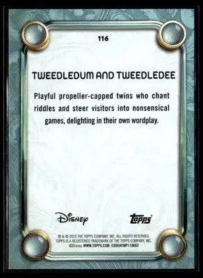 2025 Topps Disney Wonder #116 Tweedledum and Tweedledee Tier 2 - Non-Sports Card Single