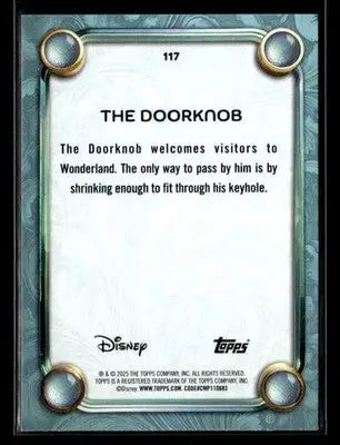 2025 Topps Disney Wonder #117 The Doorknob Tier 2 - Non-Sports Card Single