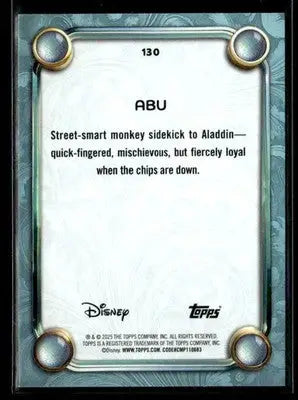 2025 Topps Disney Wonder #130 Abu Tier 2 - Non-Sports Card Single