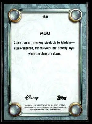 2025 Topps Disney Wonder #130 Abu Tier 2 - Non-Sports Card Single