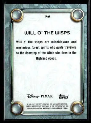 2025 Topps Disney Wonder #146 Will O’ The Wisps Tier 2 - Non-Sports Card Single