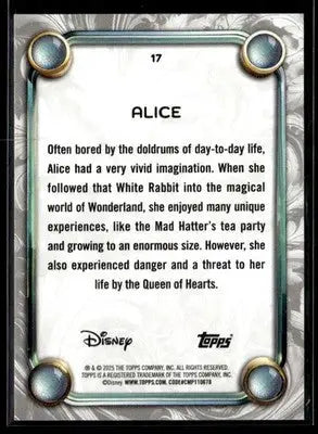2025 Topps Disney Wonder #17 Alice - Non-Sports Card Single