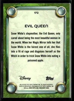 2025 Topps Disney Wonder #172 Evil Queen - Non-Sports Card Single