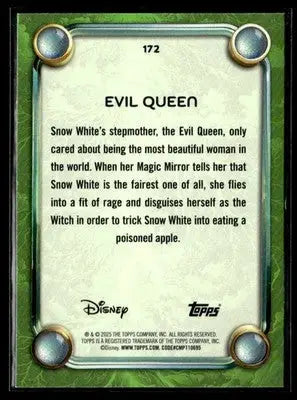 2025 Topps Disney Wonder #172 Evil Queen Villain - Non-Sports Card Single