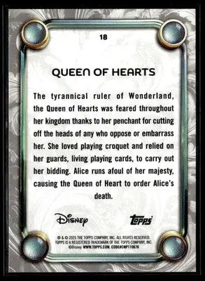 2025 Topps Disney Wonder #18 Queen of Hearts - Non-Sports Card Single