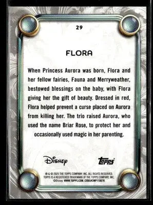 2025 Topps Disney Wonder #29 Flora - Non-Sports Card Single