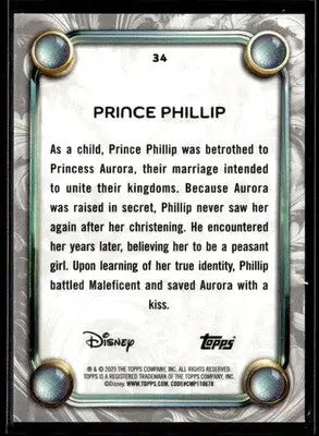 2025 Topps Disney Wonder #34 Prince Phillip - Non-Sports Card Single