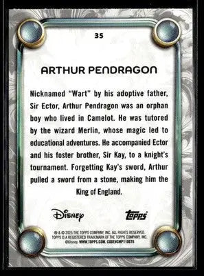 2025 Topps Disney Wonder #35 Arthur Pendragon - Non-Sports Card Single