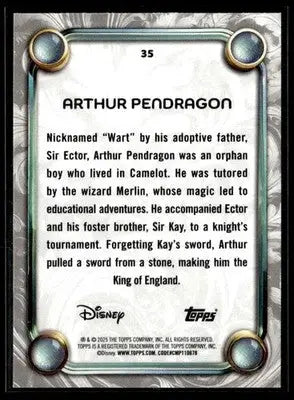 2025 Topps Disney Wonder #35 Arthur Pendragon - Non-Sports Card Single