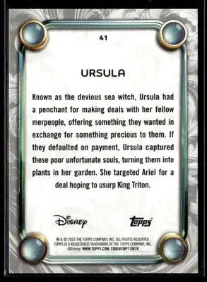 2025 Topps Disney Wonder #41 Ursula - Non-Sports Card Single