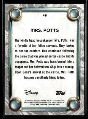 2025 Topps Disney Wonder #48 Mrs. Potts - Non-Sports Card Single