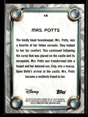2025 Topps Disney Wonder #48 Mrs. Potts - Non-Sports Card Single
