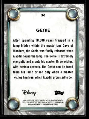 2025 Topps Disney Wonder #50 Genie - Non-Sports Card Single