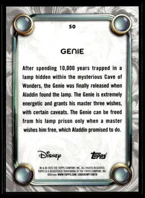 2025 Topps Disney Wonder #50 Genie - Non-Sports Card Single