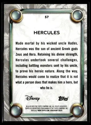 2025 Topps Disney Wonder #57 Hercules - Non-Sports Card Single