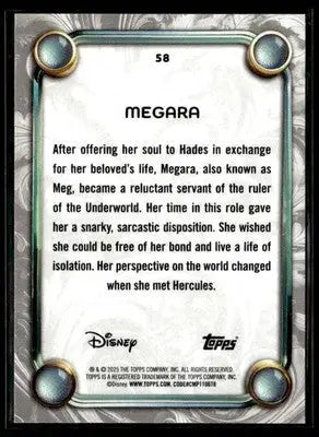 2025 Topps Disney Wonder #58 Megara - Non-Sports Card Single