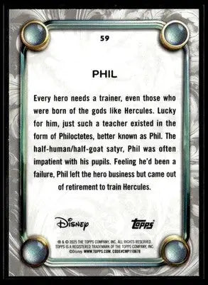 2025 Topps Disney Wonder #59 Phil - Non-Sports Card Single