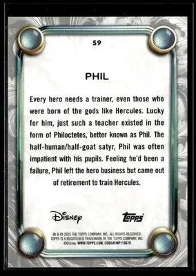 2025 Topps Disney Wonder #59 Phil - Non-Sports Card Single