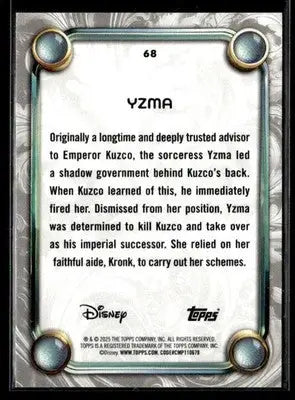 2025 Topps Disney Wonder #68 Yzma - Non-Sports Card Single