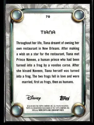 2025 Topps Disney Wonder #70 Tiana - Non-Sports Card Single